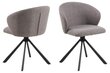 2-jų kėdžių komplektas Actona Pippa, pilkas цена и информация | Virtuvės ir valgomojo kėdės | pigu.lt