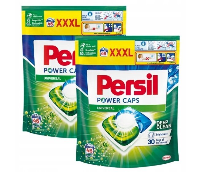 Persil Power Caps skalbimo kapsulės baltiems drabužiams, 92 vnt. kaina ir informacija | Skalbimo priemonės | pigu.lt