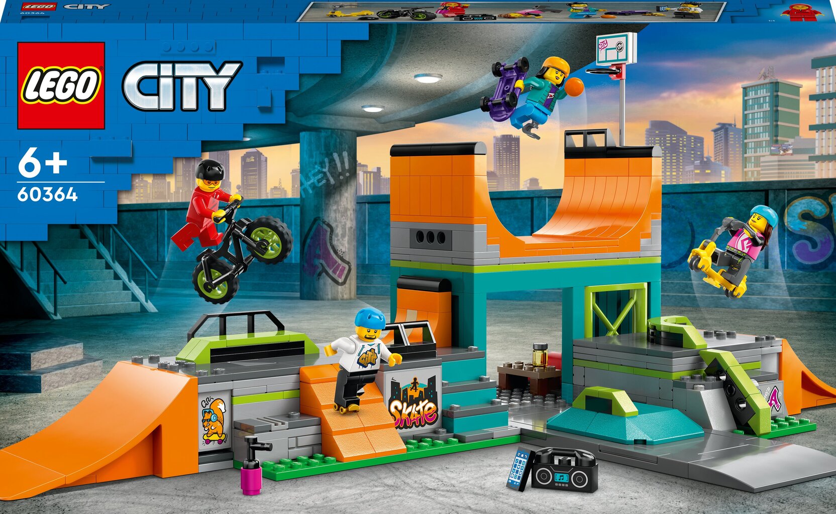 60364 LEGO® City Уличный скейт-парк цена | pigu.lt