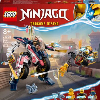 71792 LEGO® NINJAGO Sora transformuojamas robotas-lenktyninis motociklas kaina ir informacija | Konstruktoriai ir kaladėlės | pigu.lt