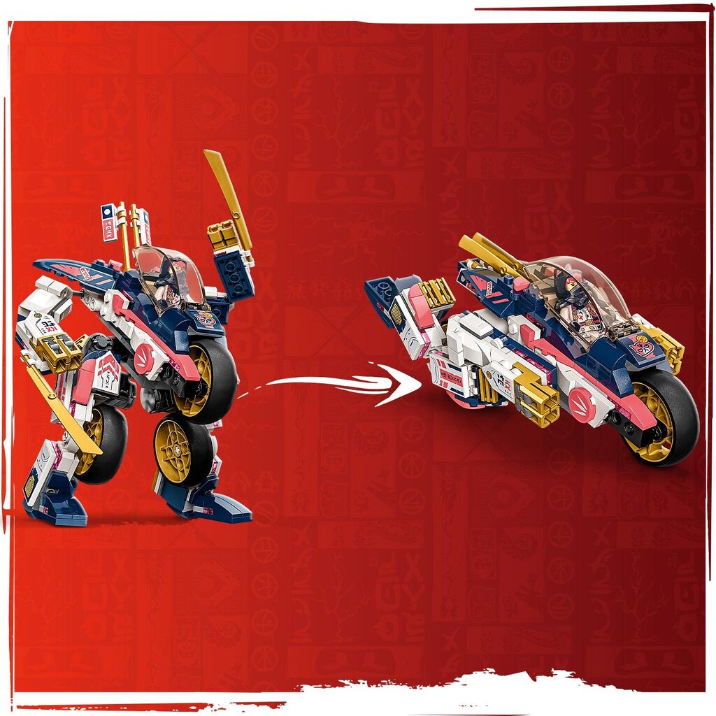 71792 LEGO® NINJAGO Sora transformuojamas robotas-lenktyninis motociklas kaina ir informacija | Konstruktoriai ir kaladėlės | pigu.lt