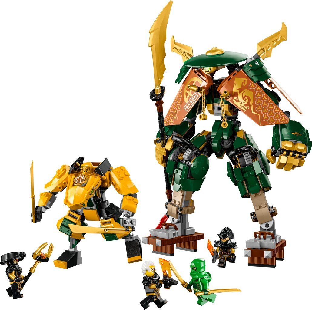 71794 LEGO® NINJAGO Lloyd ir Arin nindzių komandos robotai kaina ir informacija | Konstruktoriai ir kaladėlės | pigu.lt