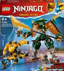 71794 LEGO® NINJAGO Lloyd ir Arin nindzių komandos robotai kaina ir informacija | Konstruktoriai ir kaladėlės | pigu.lt