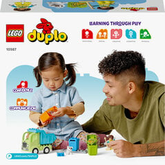 10987 LEGO® DUPLO Грузовик для переработки отходов цена и информация | Конструкторы и кубики | pigu.lt