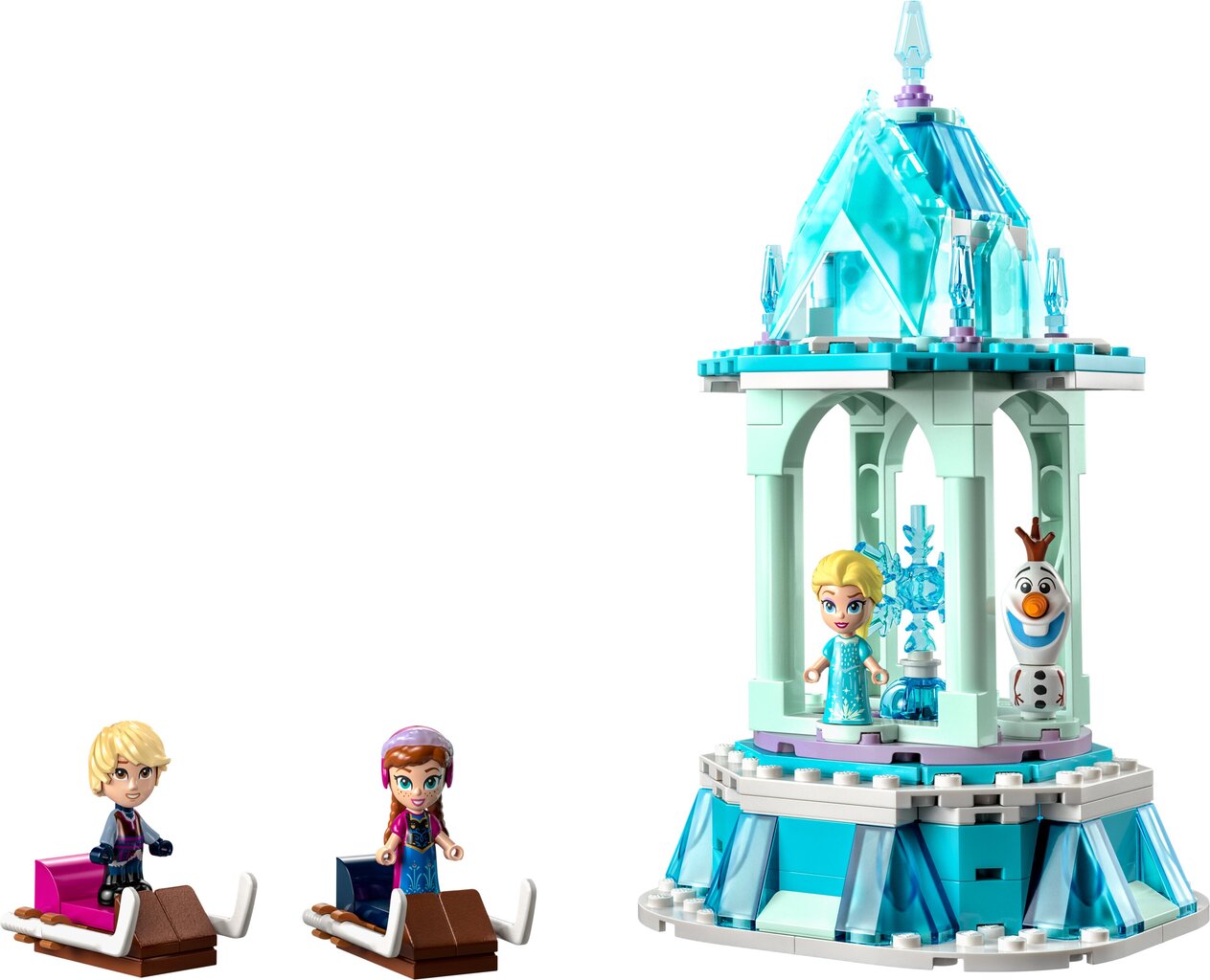 43218 LEGO® Disney Anos ir Elzos magiška karuselė цена и информация | Konstruktoriai ir kaladėlės | pigu.lt