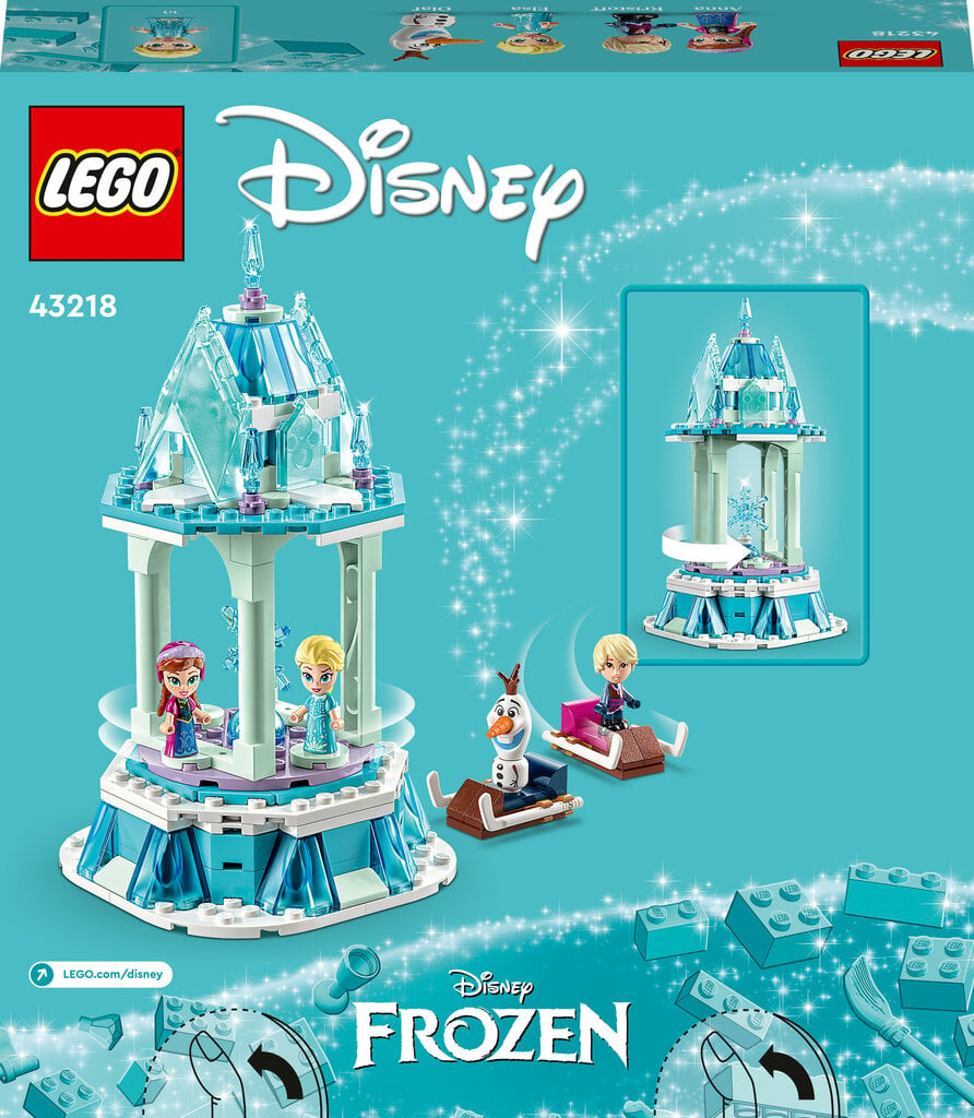 43218 LEGO® Disney Anos ir Elzos magiška karuselė цена и информация | Konstruktoriai ir kaladėlės | pigu.lt