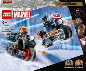 76260 Мотоциклы LEGO® Marvel Чёрной вдовы и Капитана Америка цена и информация | Конструкторы и кубики | pigu.lt