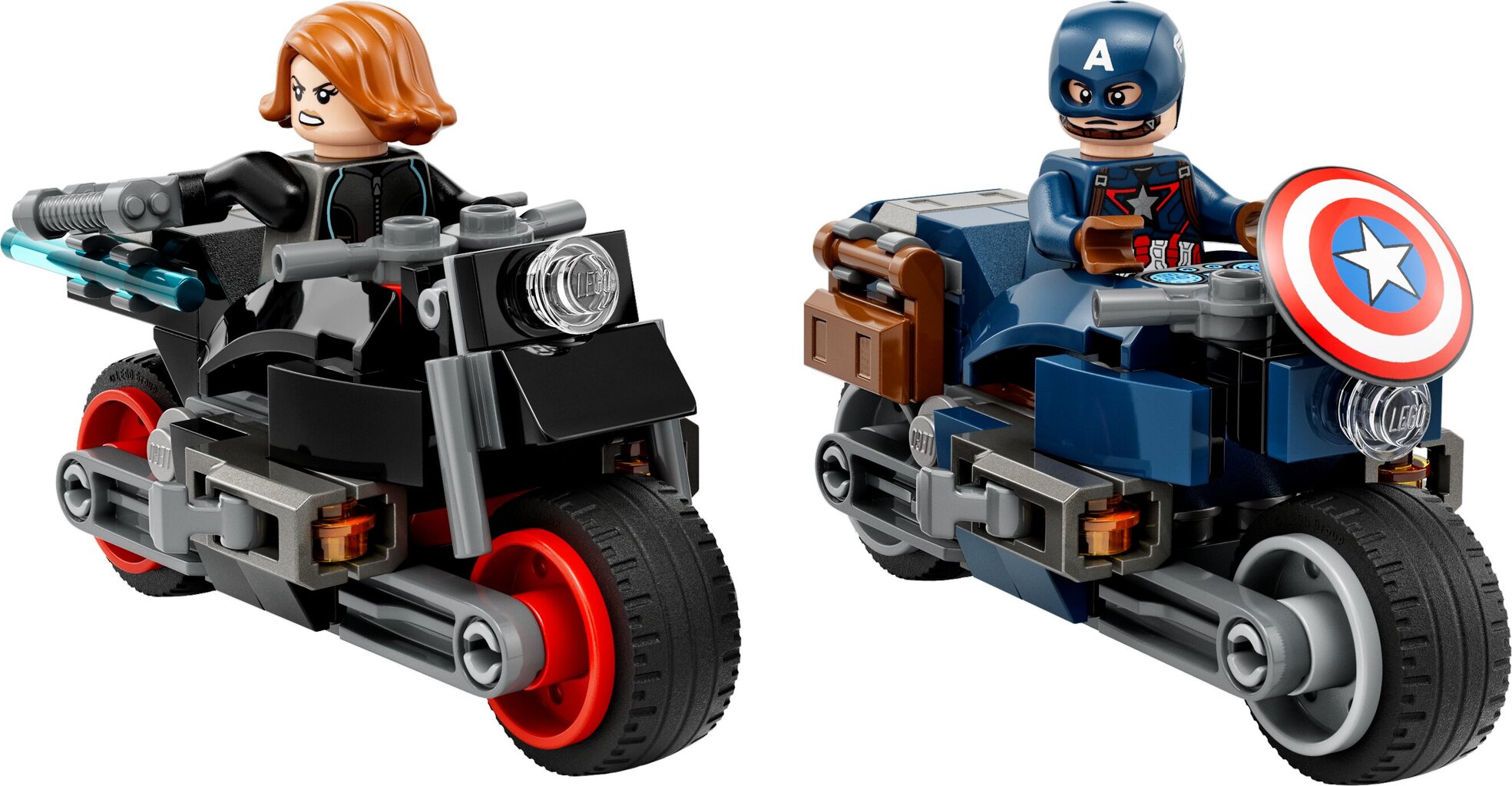 76260 Мотоциклы LEGO® Marvel Чёрной вдовы и Капитана Америка цена | pigu.lt