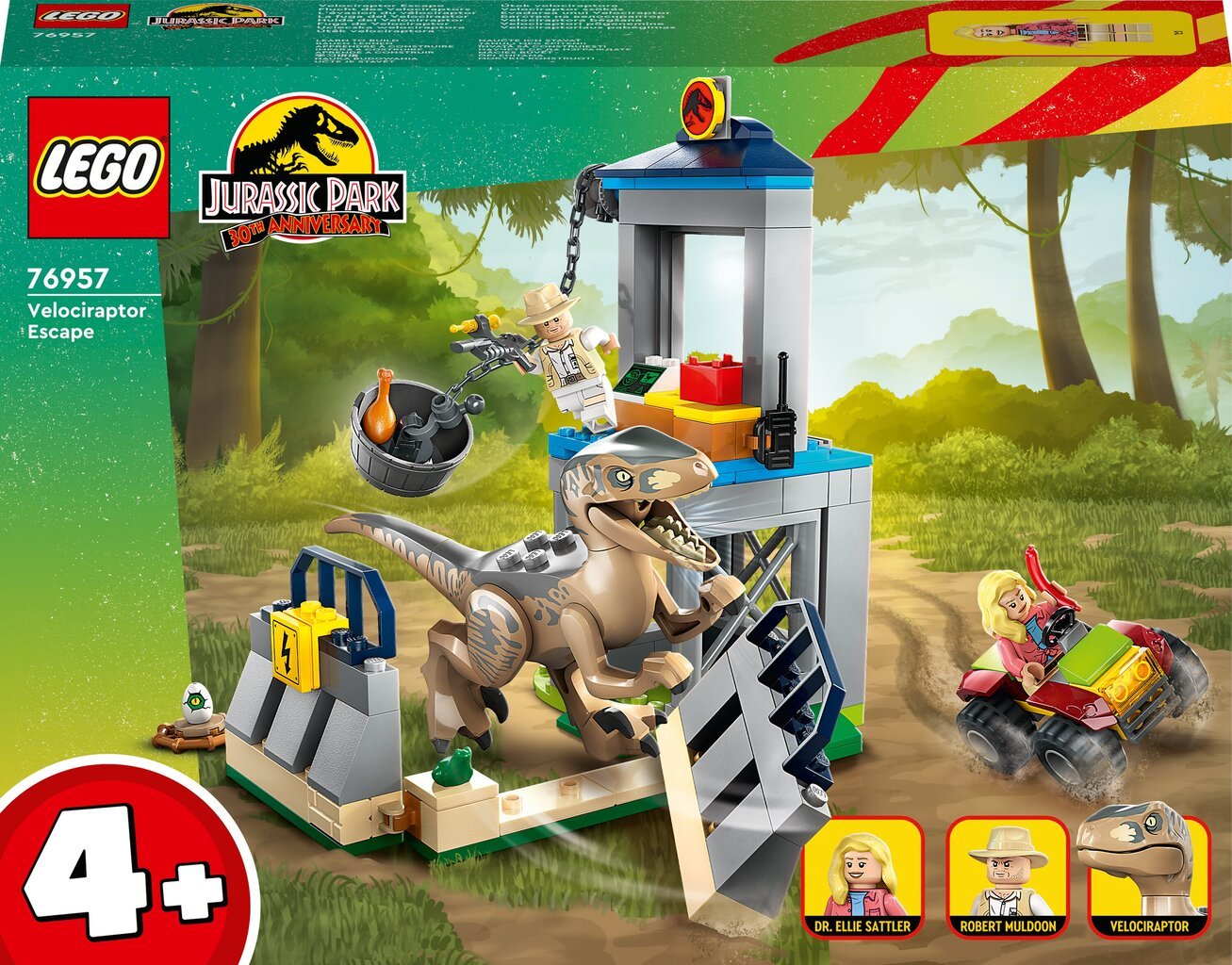 76957 Побег велоцираптора LEGO® Jurassic World цена | pigu.lt