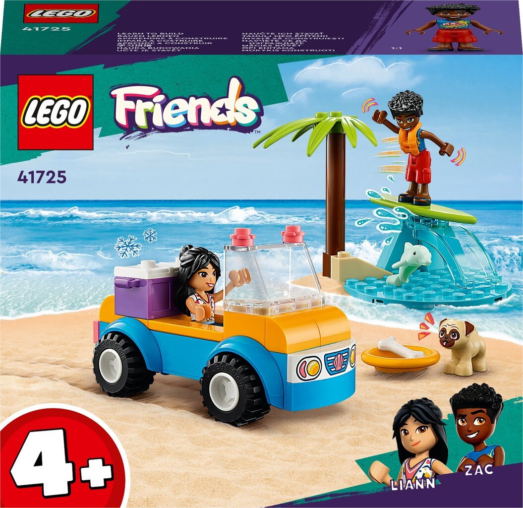 41725 LEGO® Friends Linksmybės su paplūdimio bagiu kaina ir informacija | Konstruktoriai ir kaladėlės | pigu.lt