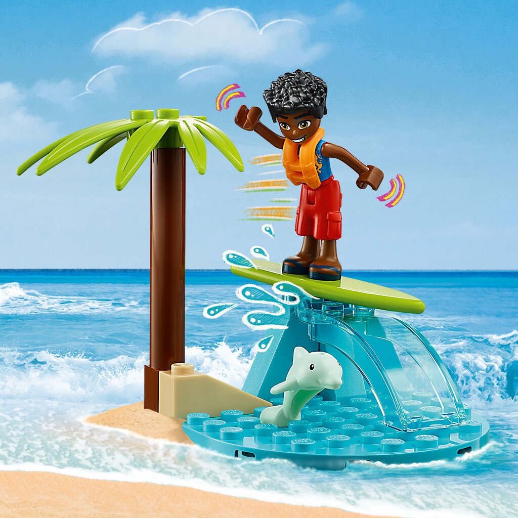 41725 LEGO® Friends Linksmybės su paplūdimio bagiu kaina ir informacija | Konstruktoriai ir kaladėlės | pigu.lt