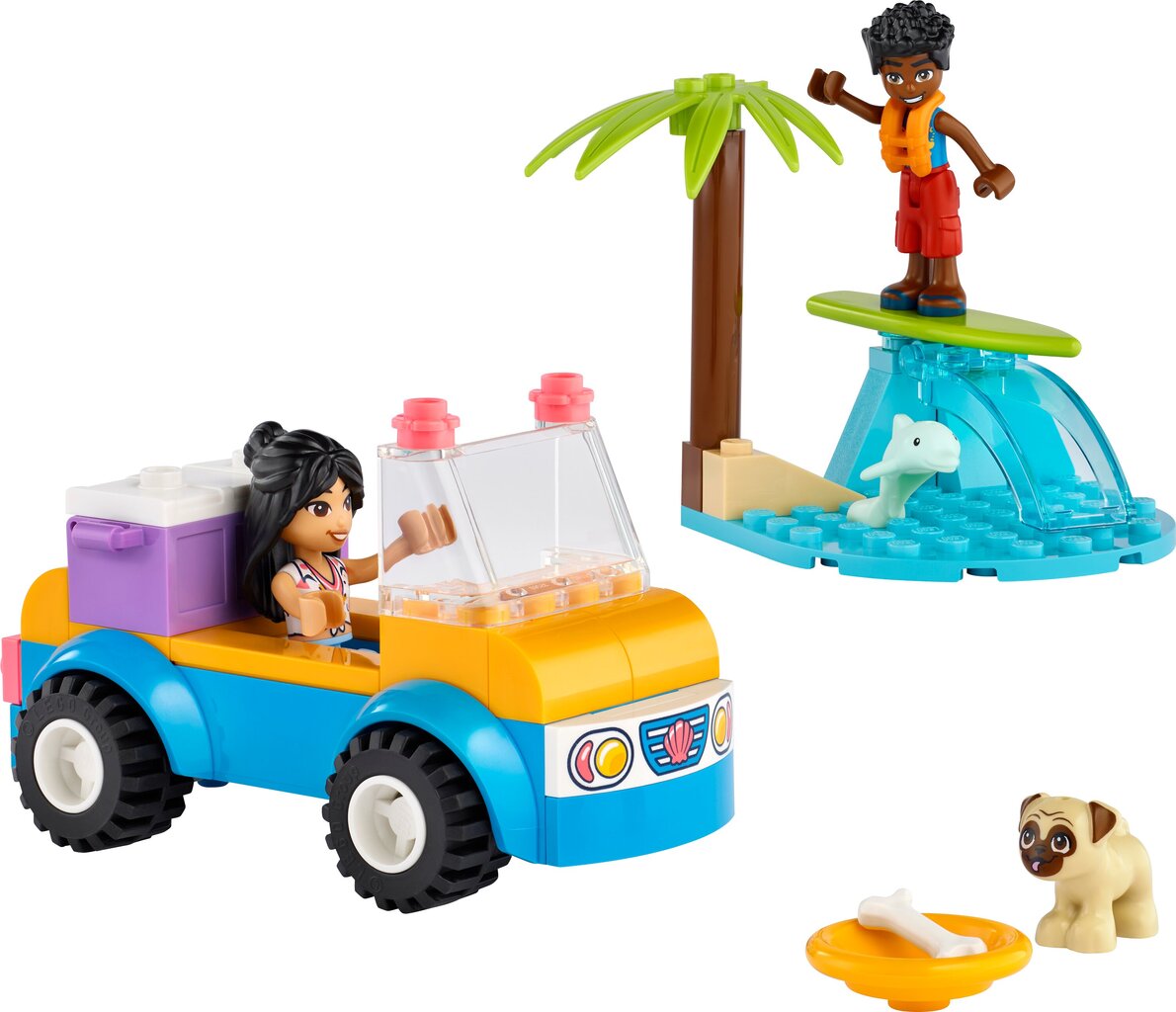 41725 LEGO® Friends Linksmybės su paplūdimio bagiu kaina ir informacija | Konstruktoriai ir kaladėlės | pigu.lt