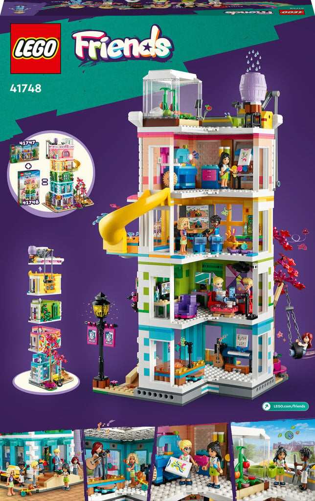 41748 LEGO® Friends Hartleiko miesto bendruomenės centras kaina ir informacija | Konstruktoriai ir kaladėlės | pigu.lt