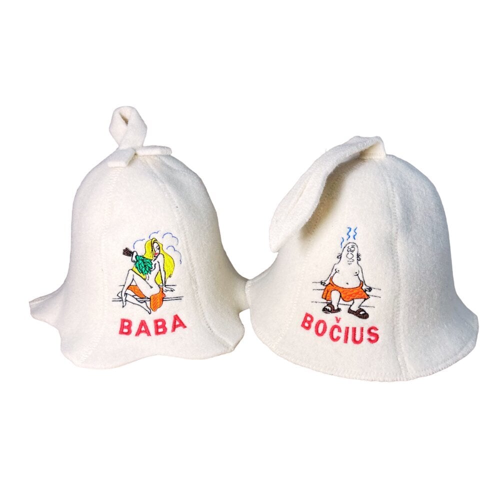 Pirties kepurė Baba kaina ir informacija | Saunos, pirties aksesuarai | pigu.lt