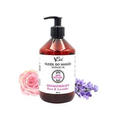 Masažo aliejus VCee rožė ir levanda, 500 ml цена и информация | Массажные масла | pigu.lt
