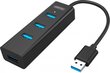 UNITEK HUB USB 3.0 Y-3089, 4 PORTY, BEZ ZASILACZA kaina ir informacija | Adapteriai, USB šakotuvai | pigu.lt