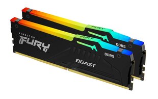 Kingston Fury Beast RGB (KF560C40BBAK2-64) цена и информация | Оперативная память (RAM) | pigu.lt