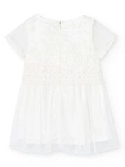 Boboli suknelė mergaitėms, balta цена и информация | Платья для девочек | pigu.lt