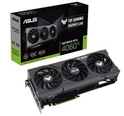 Asus TUF Gaming GeForce RTX 4060 Ti 8GB GDDR6 OC Edition (TUF-RTX4060TI-O8G-GAMING) kaina ir informacija | Vaizdo plokštės (GPU) | pigu.lt