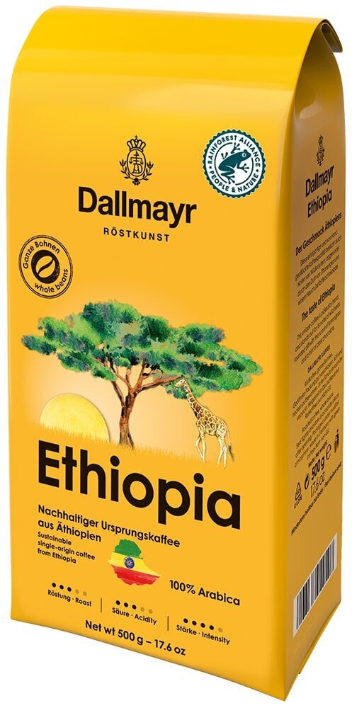 Dallmayr Ethiopia kavos pupelės, 0,5 kg kaina ir informacija | Kava, kakava | pigu.lt