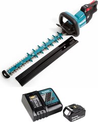 Аккумуляторный кусторез Makita DUH 502 RT1 18V 50см, с аккумулятором и зарядным устройством цена и информация | Кусторезы, ножницы для газона | pigu.lt