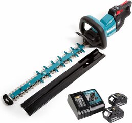 Аккумуляторный кусторез Makita DUH 502 RG 18V 50см, с 2 батареями и зарядным устройством цена и информация | Кусторезы, ножницы для газона | pigu.lt