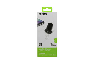 Автомобильное зарядное устройство SBS с разъемом USB 1A, черное (SBSOAPU010) цена и информация | Зарядные устройства для телефонов | pigu.lt