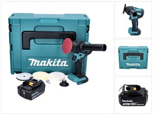 Аккумуляторная шлифовально-полировальная машина Makita DPV 300 F1J цена и информация | Шлифовальные машины | pigu.lt