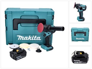 Аккумуляторная шлифовально-полировальная машина Makita DPV 300 T1J цена и информация | Шлифовальные машины | pigu.lt
