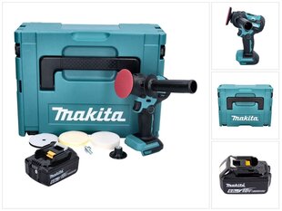 Аккумуляторная шлифовально-полировальная машина Makita DPV 300 G1J цена и информация | Шлифовальные машины | pigu.lt