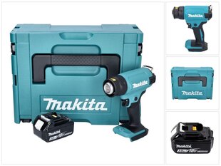 Аккумуляторный фен горячего воздуха Makita DHG 180 F1J цена и информация | Строительные фены | pigu.lt