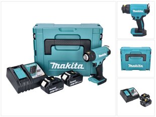 Аккумуляторный фен с горячим воздухом Makita DHG 180 RGJ цена и информация | Строительные фены | pigu.lt