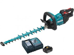 Akumuliatorinės gyvatvorių žirklės Makita DUH 502 RT1 18V 50cm, su baterija ir įkrovikliu kaina ir informacija | Gyvatvorių, žolės žirklės | pigu.lt