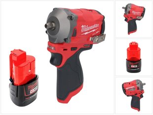 Akumuliatorinis suktuvas Milwaukee M12 FIW38-201 kaina ir informacija | Suktuvai, gręžtuvai | pigu.lt