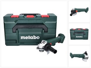 Аккумуляторная угловая шлифовальная машина Metabo W 18 L 9-125 Quick цена и информация | Шлифовальные машины | pigu.lt