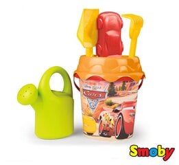 Smėlio žaislų rinkinys Smoby Bucket su priedais Automobiliai, 16 cm kaina ir informacija | Smėlio dėžės, smėlis | pigu.lt