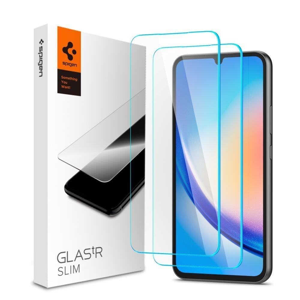 Spigen Glastr Slim цена и информация | Apsauginės plėvelės telefonams | pigu.lt