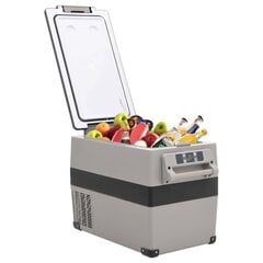 Šaltdėžė su rankena ir adapteriu VidaXL, 35l, juoda kaina ir informacija | Šaltkrepšiai, šaltdėžės ir šaldymo elementai | pigu.lt