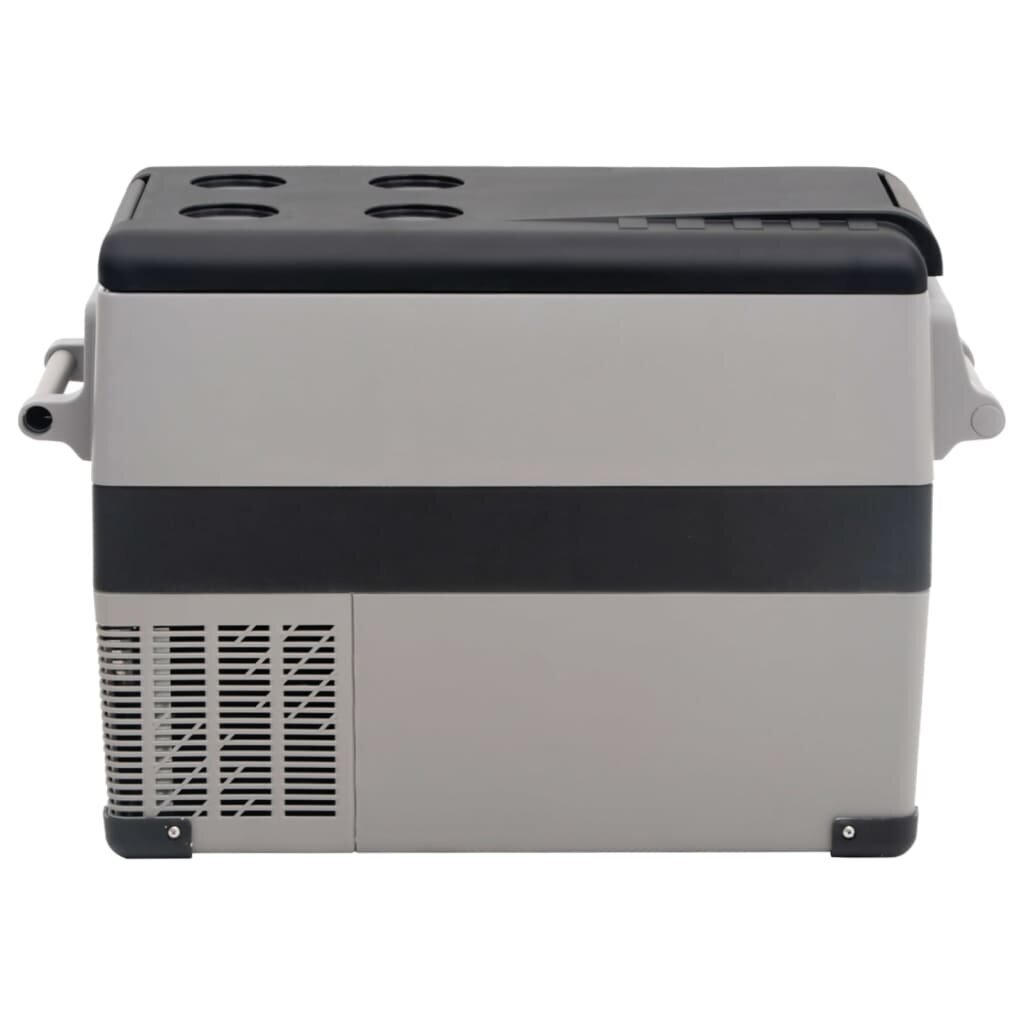Šaltdėžė su rankena ir adapteriu VidaXL, 35l, juoda kaina ir informacija | Šaltkrepšiai, šaltdėžės ir šaldymo elementai | pigu.lt