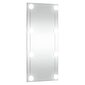 Sieninis veidrodis su LED lemputėmis vidaXL, 30x80cm, sidabrinis цена и информация | Veidrodžiai | pigu.lt