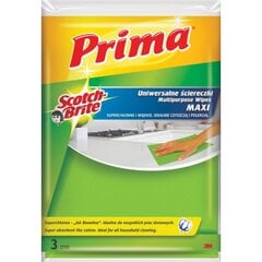 Universalios šluostės 3M PRIMA MAXI, 360x490mm, 3 vnt. kaina ir informacija | Valymo reikmenys ir priedai | pigu.lt