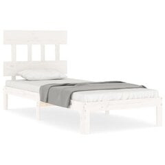 Каркас для кровати, 90x200 см, белый цена и информация | Кровати | pigu.lt