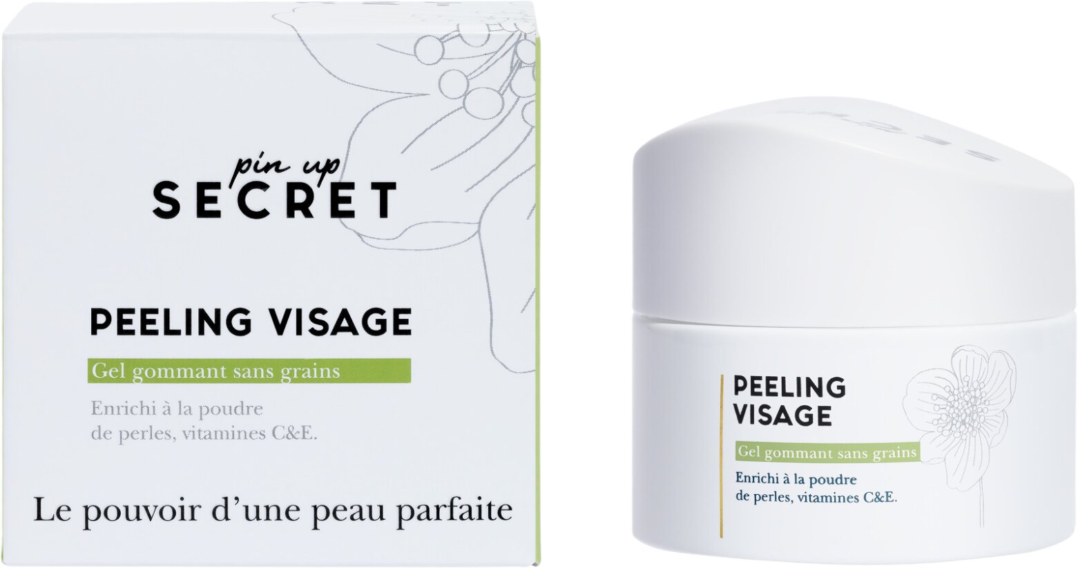 Veido šveitiklis Pin Up Secret Grainless Exfoliating Peeling Gel, 50 ml kaina ir informacija | Veido prausikliai, valikliai | pigu.lt