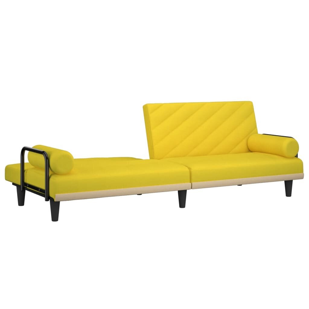Sofa-lova su porankiais, geltona kaina ir informacija | Sofos | pigu.lt