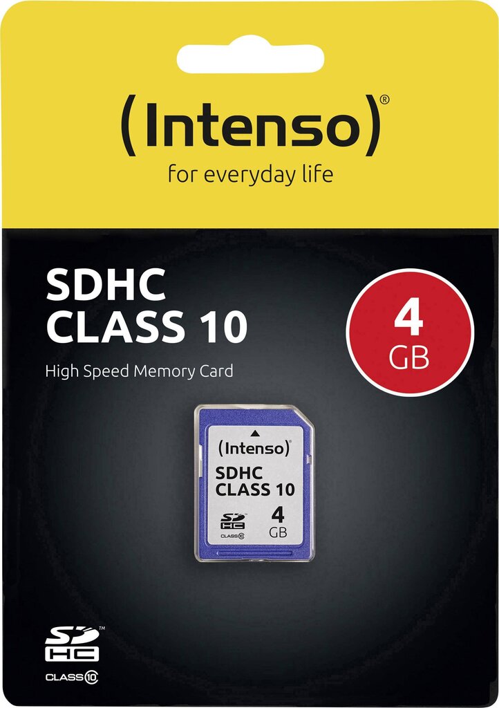 Intenso MicroSDHC 4GB Class10 цена и информация | Atminties kortelės fotoaparatams, kameroms | pigu.lt