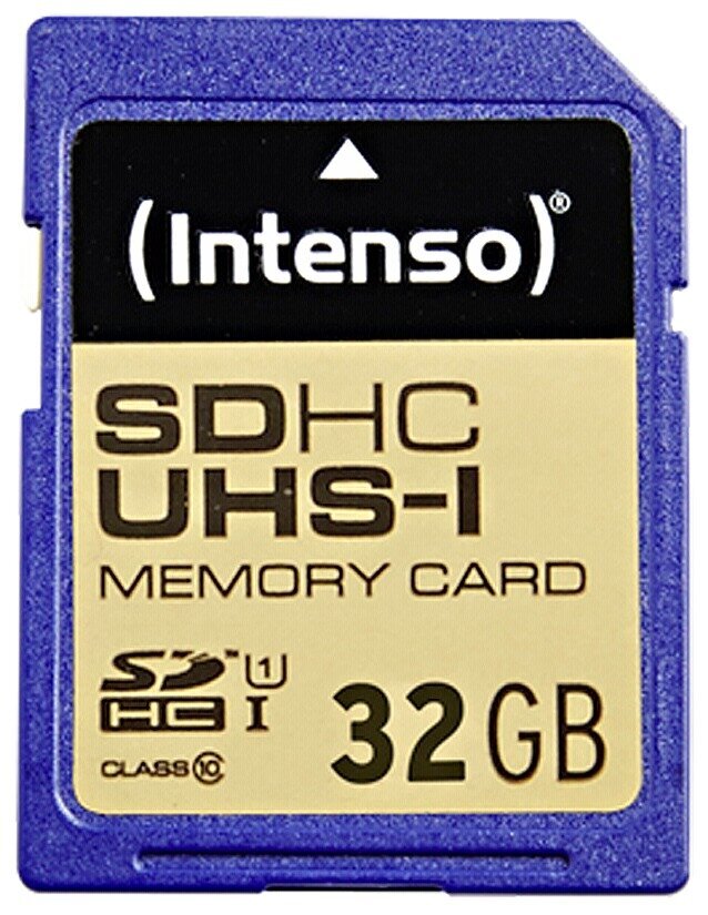 Atminties kortelė Intenso SDHC UHS-I 32GB CL10 kaina ir informacija | Atminties kortelės fotoaparatams, kameroms | pigu.lt