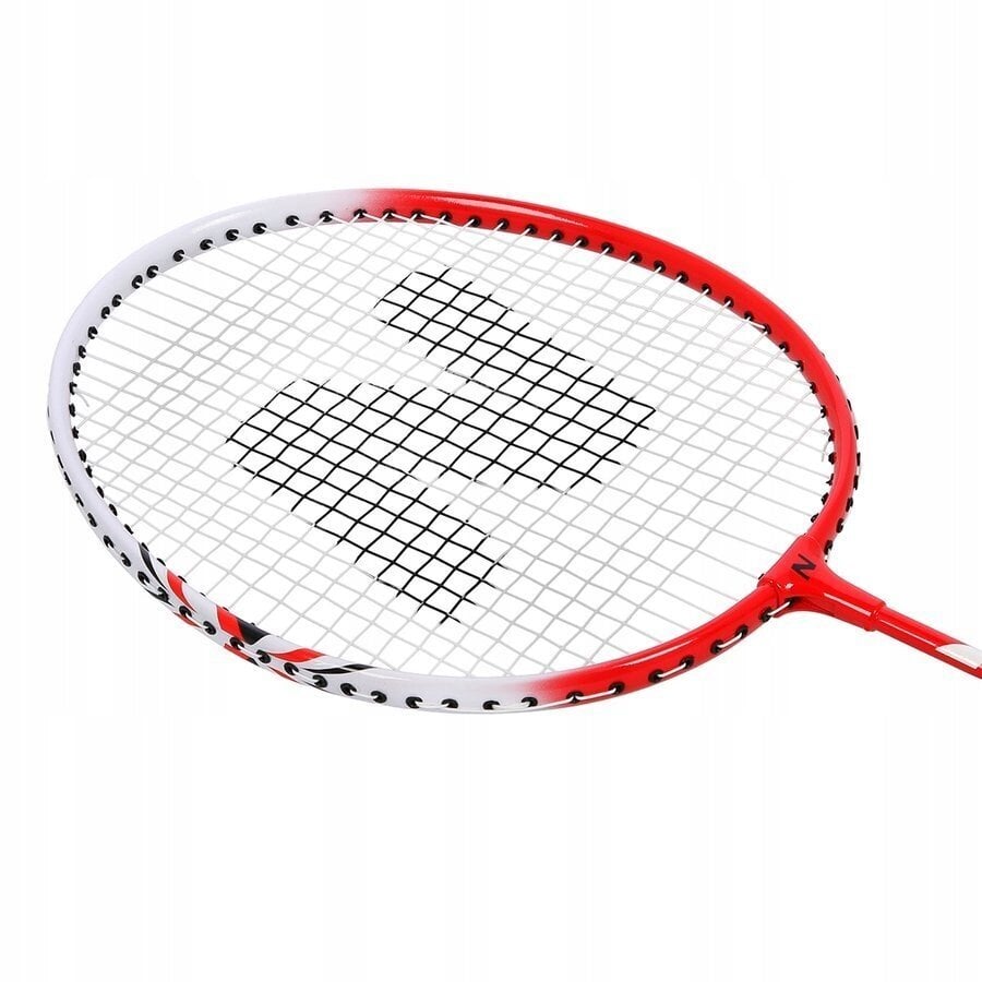 Badmintono rakečių ir plunksnų rinkinys Nils, 2 vnt, raudonas цена и информация | Badmintonas | pigu.lt