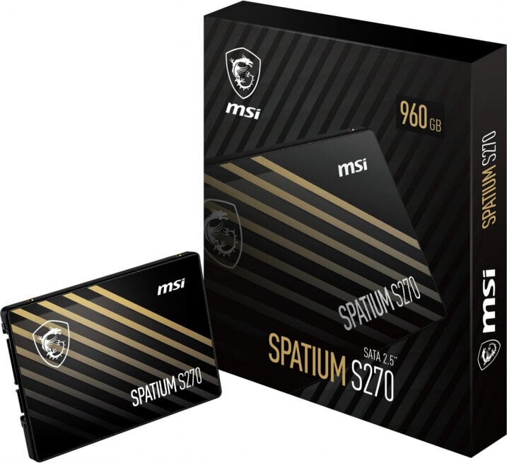 MSI Spatium M260 S78-440P130-P83 kaina ir informacija | Vidiniai kietieji diskai (HDD, SSD, Hybrid) | pigu.lt