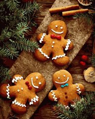 Tapyba pagal skaičius Oh Art! Gingerbread for Christmas, 40x50 cm kaina ir informacija | Tapyba pagal skaičius | pigu.lt