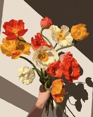 Картина по номерам 40x50 cm.  "Солнечные тюльпаны" цена и информация | Живопись по номерам | pigu.lt
